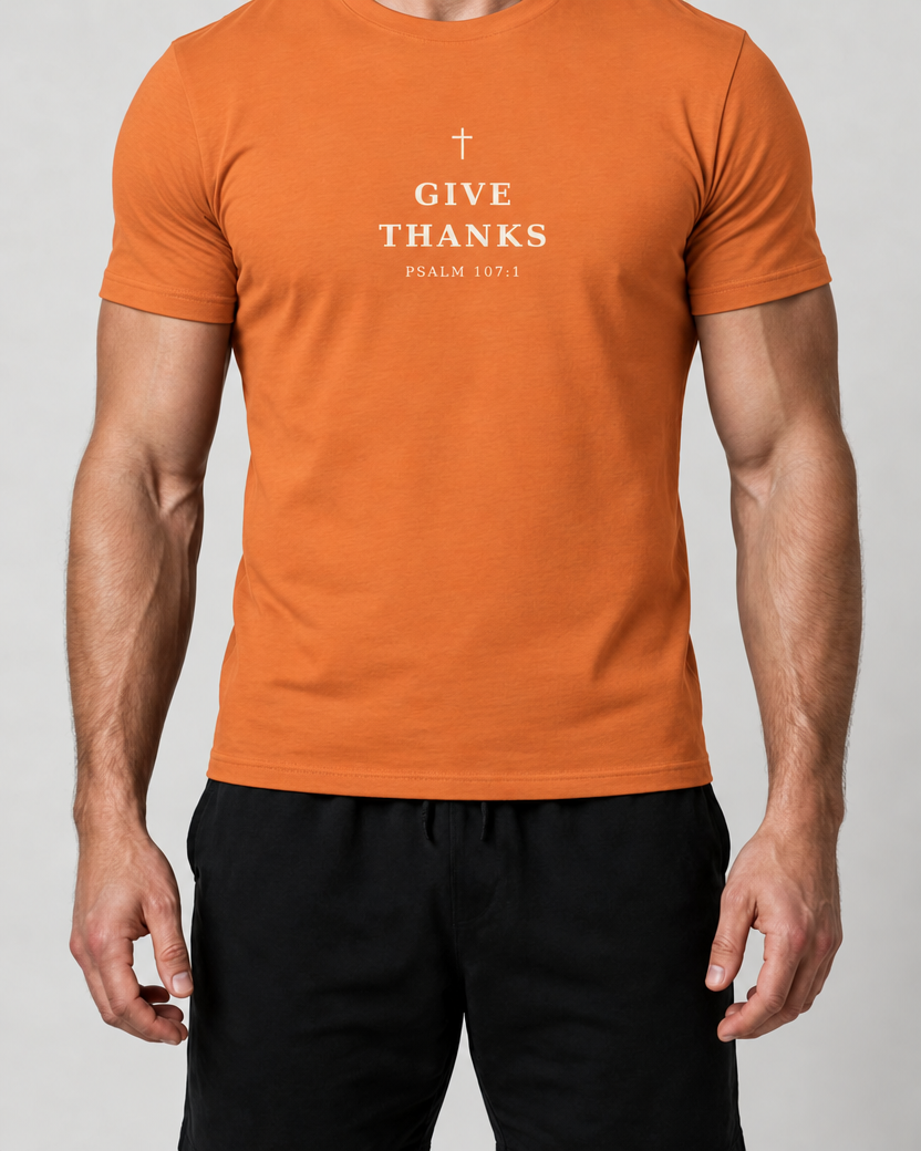 Give Thanks — Men's Thanksgiving Tee