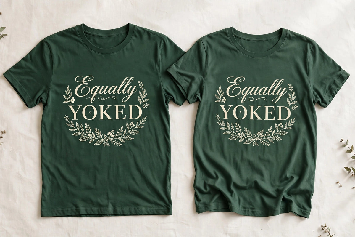 Equally Yoked — Women's Tee concept art
