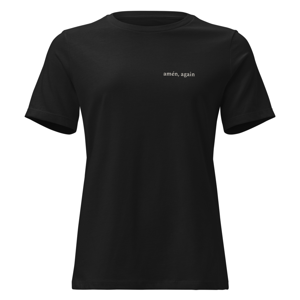 Amén, Again — Faith Tee — Black