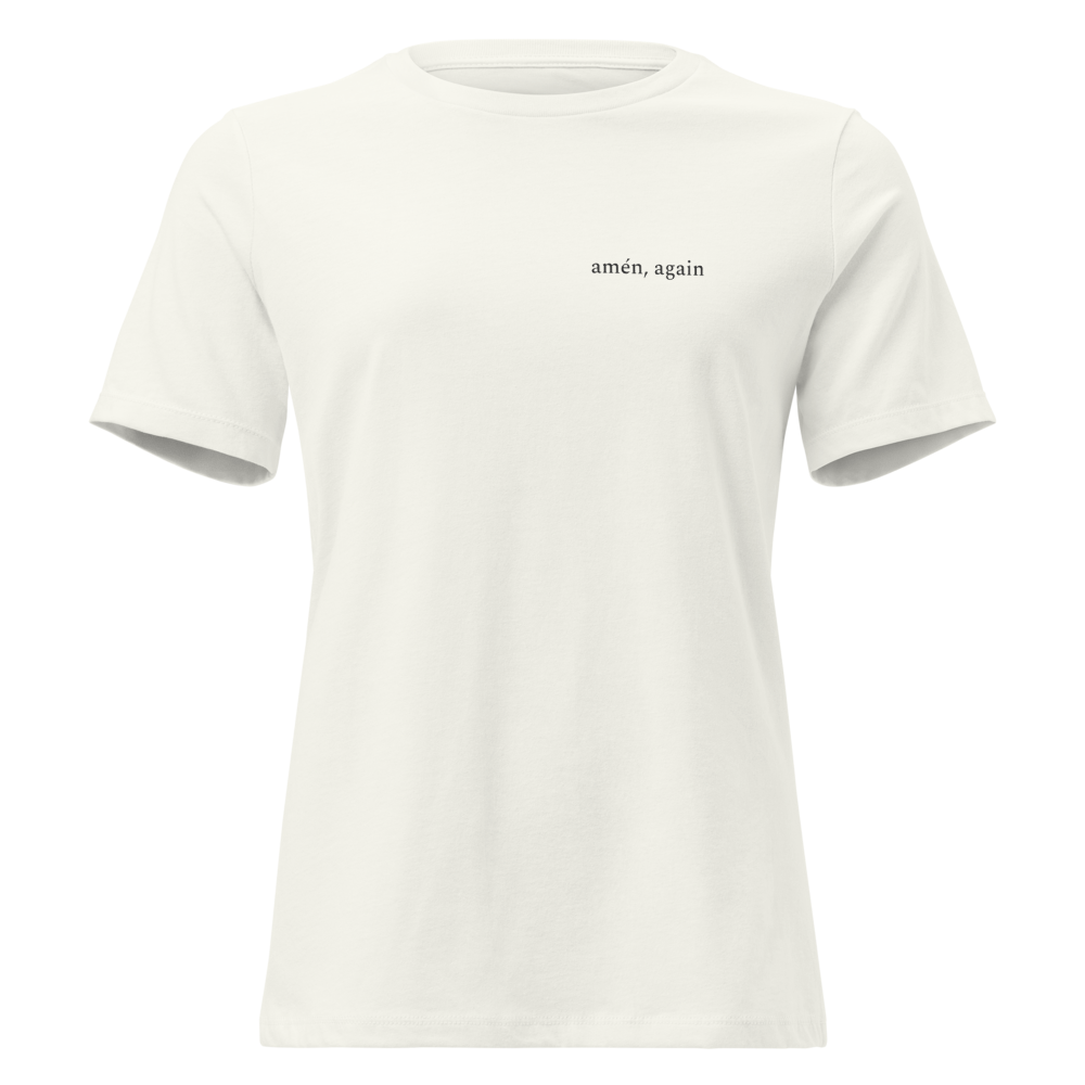 Amén, Again — Faith Tee — Vintage White