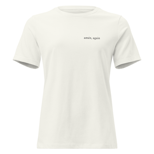 Amén, Again — Faith Tee — Vintage White