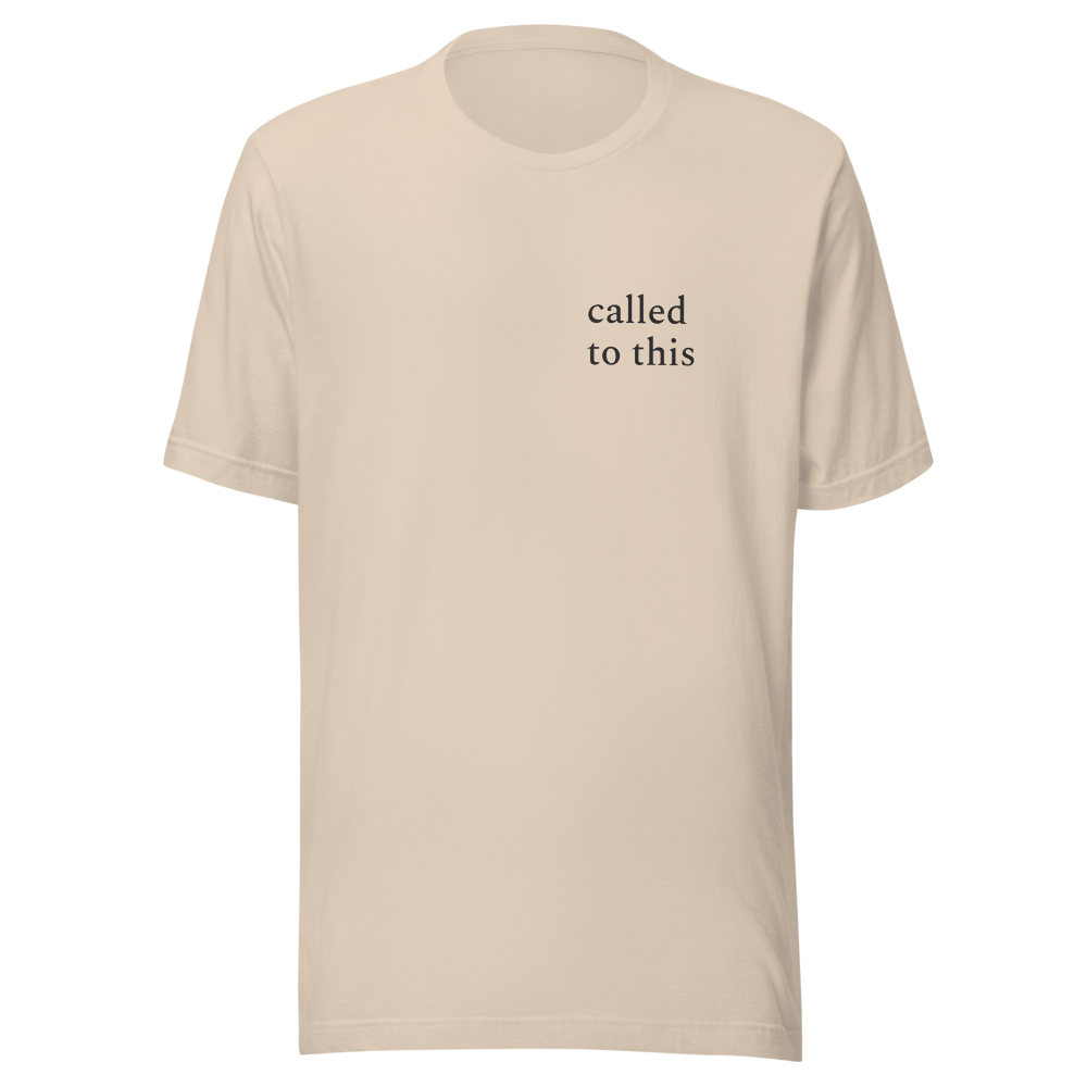 Called To This — Men's Faith Tee — Soft Cream