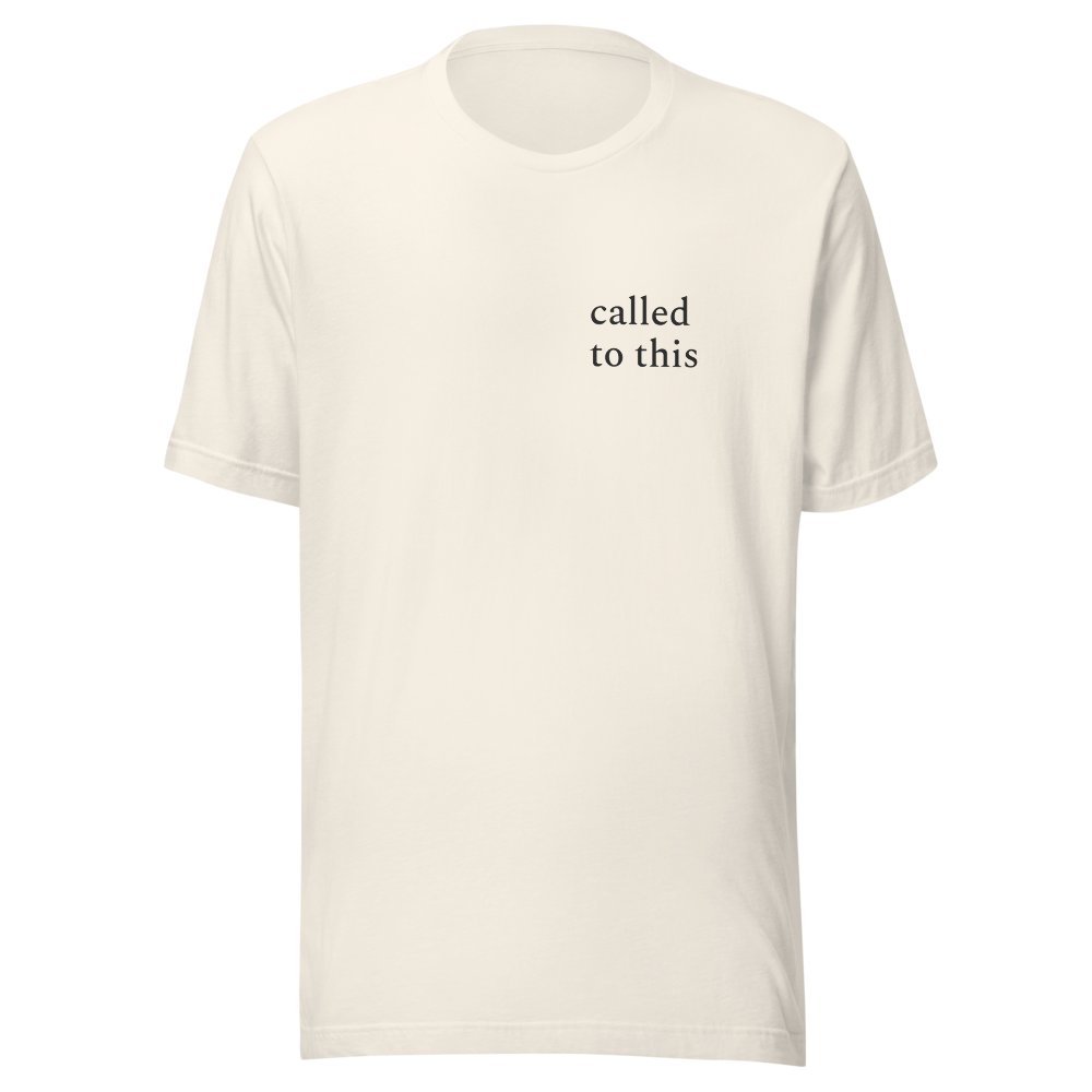 Called To This — Men's Faith Tee — Vintage White