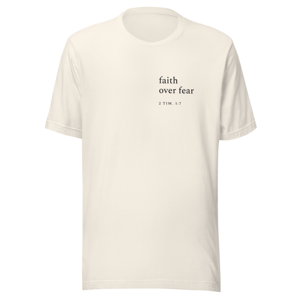 Faith Over Fear Tee — Vintage White