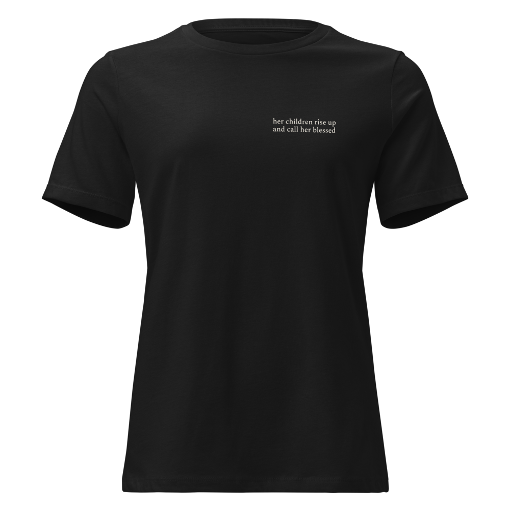 Her Children Rise — Faith Tee — Black