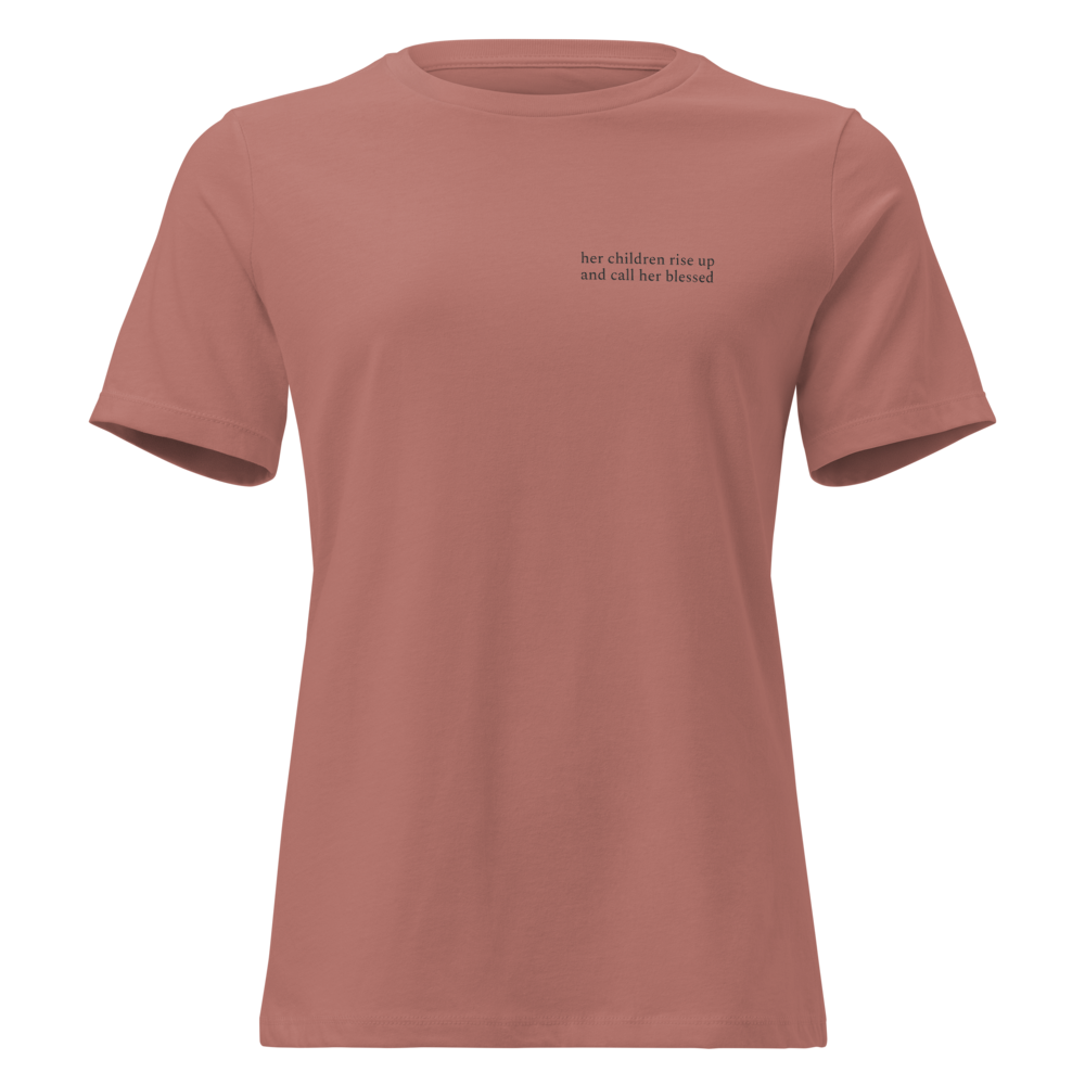 Her Children Rise — Faith Tee — Mauve