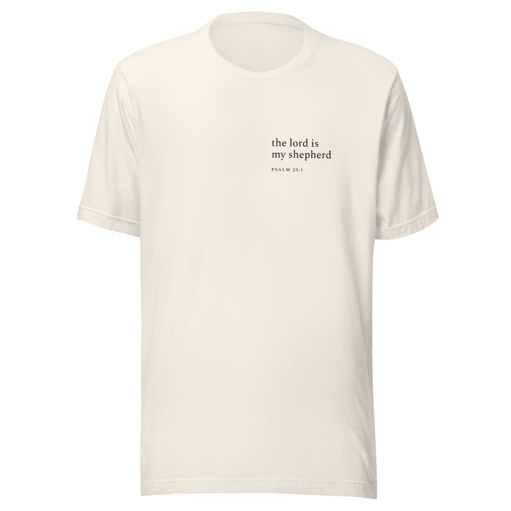 The Lord Is My Shepherd — Psalm 23 Tee — Vintage White